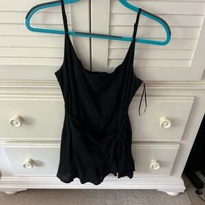 PRINCESS POLLY MINI BLACK TIE DRESS